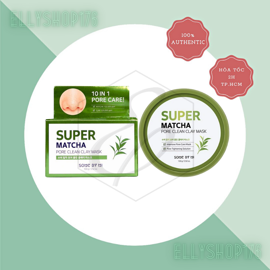 Mặt Đất Sét Trà Xanh Some By Mi Super Matcha Pore Clean Clay Mask - 100g